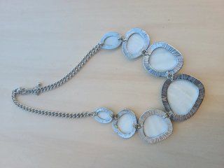 Gargantilla babero piedras turquesa
