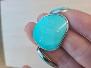 Gargantilla babero piedras turquesa