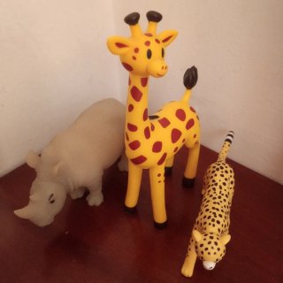 3 Animaletti Giocattolo in Plastica