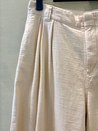 Pantaloni Zara vita alta a palazzo in cotone