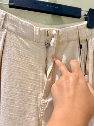 Pantaloni Zara vita alta a palazzo in cotone
