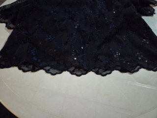 Blusa donna cerimonia blu