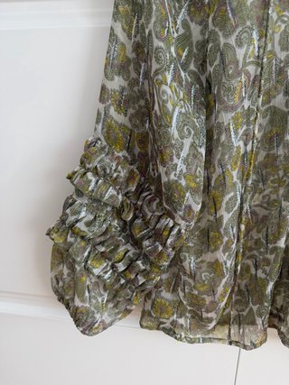 Camisa Scalpers flores metalizadas