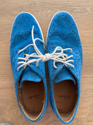 Zapatos Clarks Hombre Talla 40 Azul/Multicolor