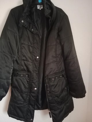 Chaquetón negro talla 38