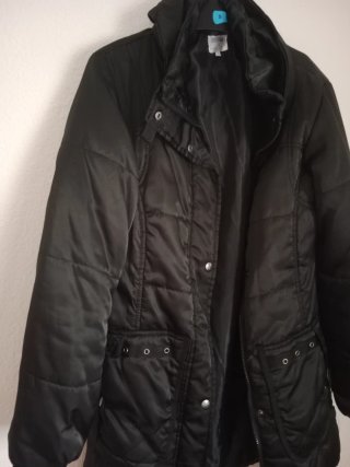 Chaquetón negro talla 38