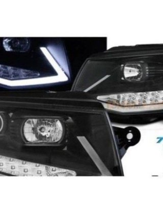 Faros Volkswagen T6 LED Fondo Negro