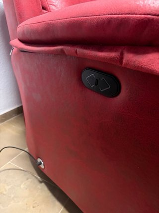 Sillón Relax Eléctrico Reclinable Rojo
