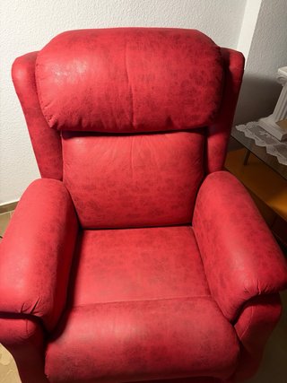 Sillón Relax Eléctrico Reclinable Rojo