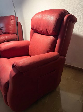 Sillón Relax Eléctrico Reclinable Rojo