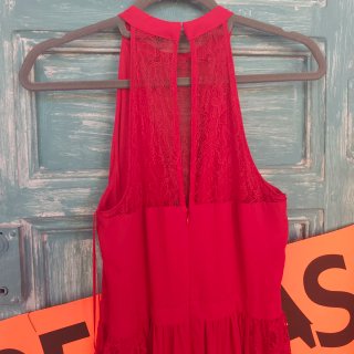 Vestido de fiesta rojo largo
