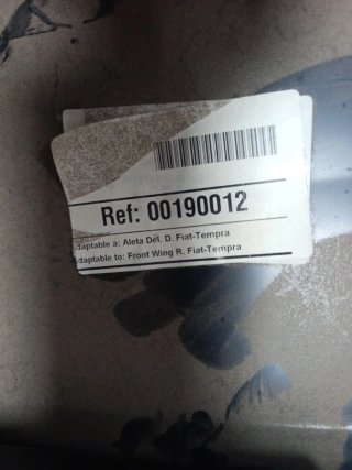 Aleta Delantera Derecha Fiat Tempra