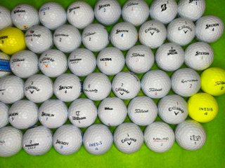 50 Bolas de Golf Recuperadas Varias Marcas