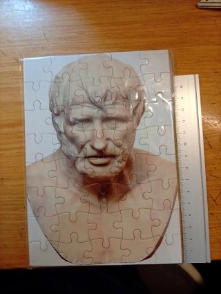 Lote 9 minipuzzles retratos famosos