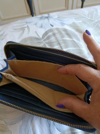 Portafoglio donna blu