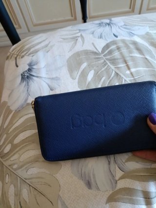 Portafoglio donna blu