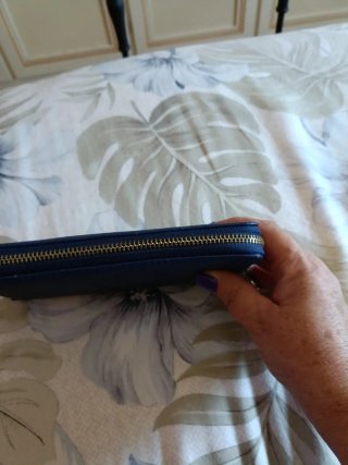 Portafoglio donna blu