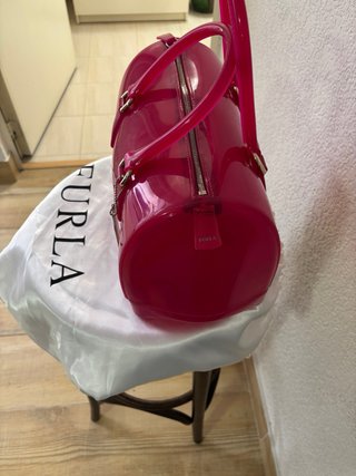Bolso Furla Candy fucsia + funda original