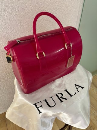 Bolso Furla Candy fucsia + funda original