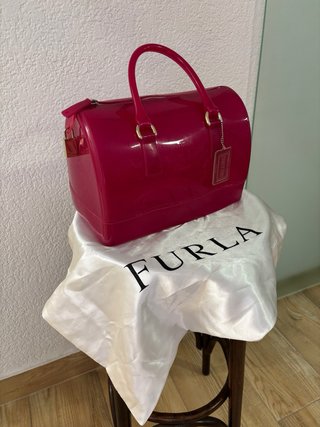 Bolso Furla Candy fucsia + funda original