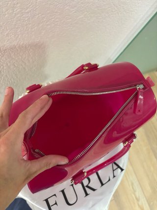 Bolso Furla Candy fucsia + funda original