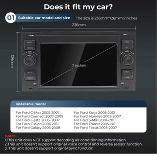 Pantalla Coche Radio para Ford