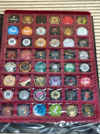 Collezione di tappi di spumante