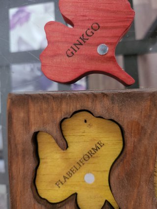 Juego educativo artesanal de madera