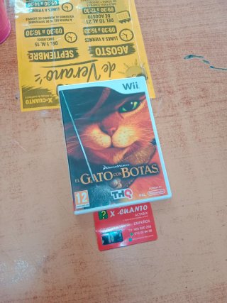 JUEGO NINTENDO WII EL GATO CON BOTAS