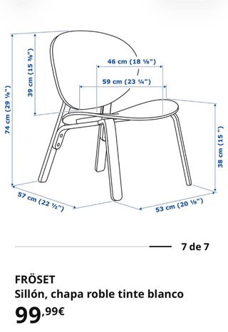 Sillón FROSET roble ikea. No negociable.