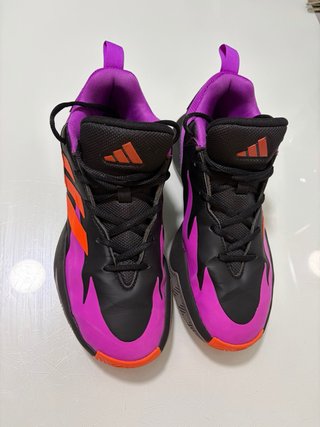 Zapatillas Baloncesto Adidas Negras Naranja Púrpur