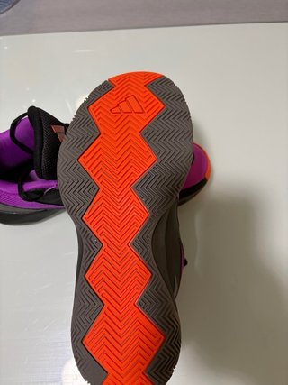 Zapatillas Baloncesto Adidas Negras Naranja Púrpur