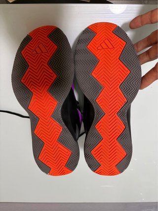 Zapatillas Baloncesto Adidas Negras Naranja Púrpur