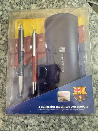 Estuche 2 Bolígrafos FC Barcelona Oficiales