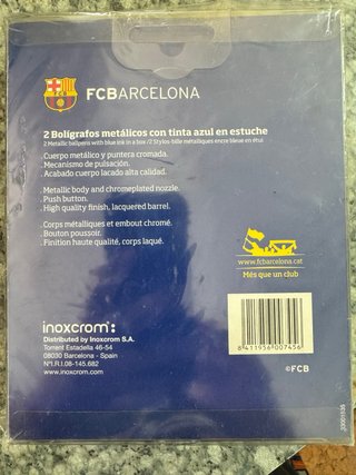 Estuche 2 Bolígrafos FC Barcelona Oficiales