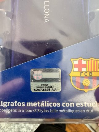 Estuche 2 Bolígrafos FC Barcelona Oficiales