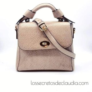 Bolso Parfois beige taupe mano bandolera