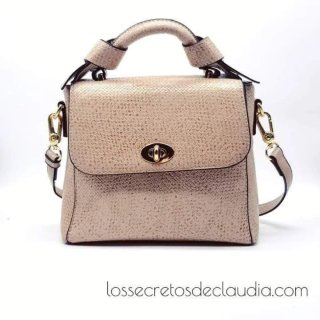 Bolso Parfois beige taupe mano bandolera