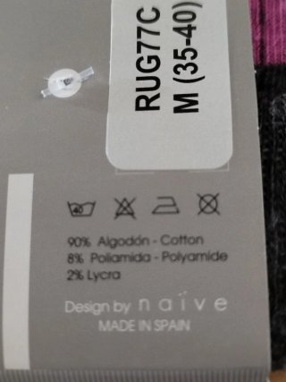 Calcetines Naive Socks rayas mujer talla única