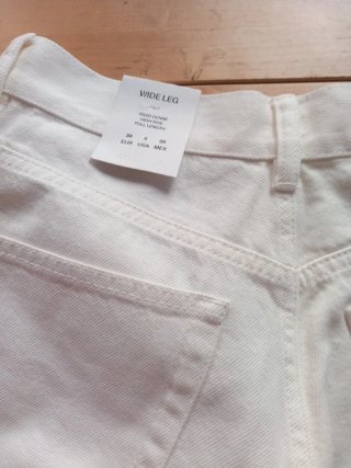 Pantalón Massimo Dutti Blanco