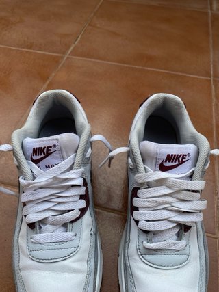 Nike Air Max 90 Gris Blanco Granate