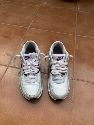 Nike Air Max 90 Gris Blanco Granate