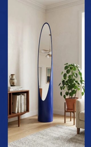 Specchio da terra Lip-stick altezza 165 cm x 25 cm