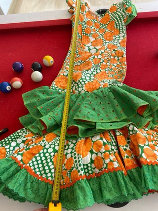 Vestido infantil flamenca talla 34