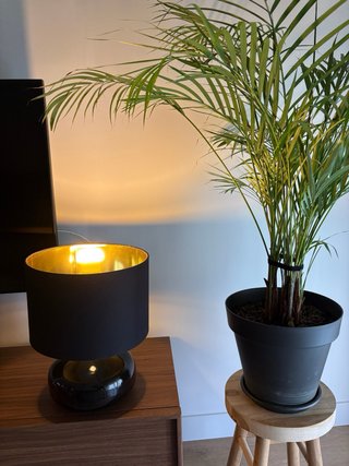Lámpara cerámica Zara Home negra