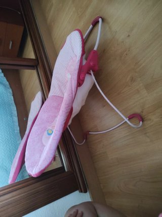 Amaca para bebé rosa con jirafa