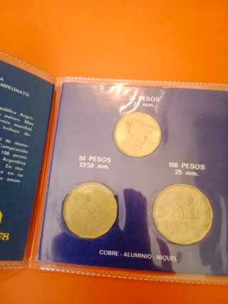 Monedas conmemorativas mundial argentina 78