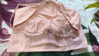 Top Corsetero Zara Talla L Encaje Rosa