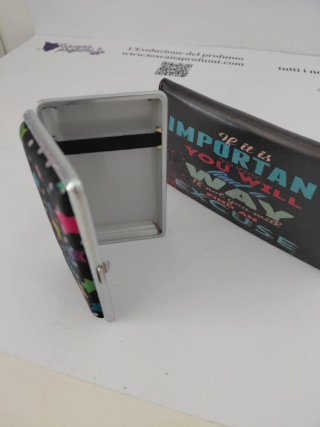 Set accendino, porta tabacco e porta sigarette