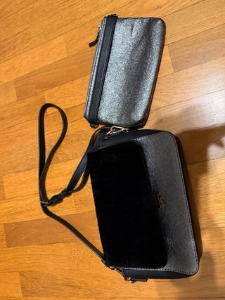 Borsa Carpisa nera e argento